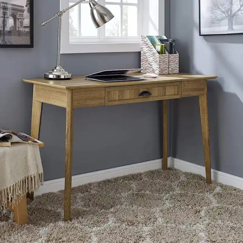 Bureau d'écriture moderne avec tiroir et hub USB pour bureau à domicile