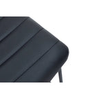 Chaise de bureau en cuir et polyester avec base en acier inoxydable Série