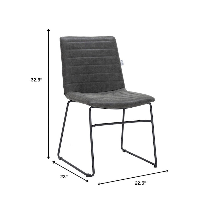 Chaise de bureau en cuir et polyester avec base en acier inoxydable Série