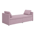 Lit de repos moderne rembourré, petit lit de repos simple avec 2 tiroirs