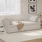 Lit de repos moderne rembourré, petit lit de repos simple avec 2 tiroirs