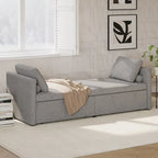 Lit de repos moderne rembourré, petit lit de repos simple avec 2 tiroirs